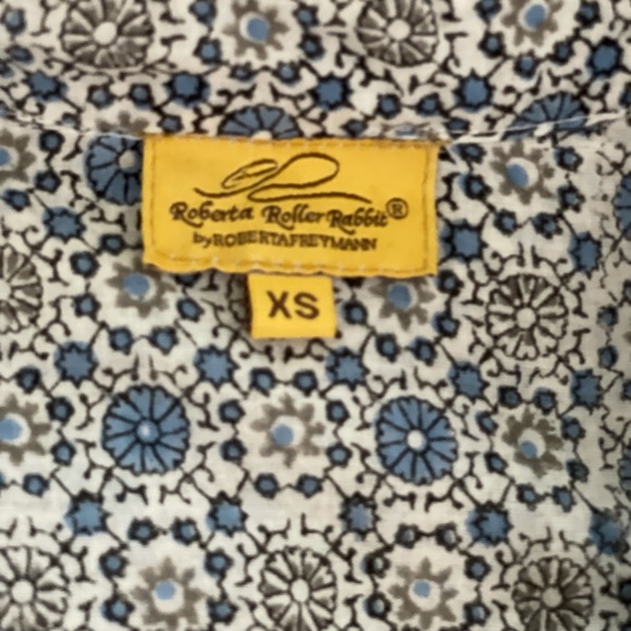 COPY - Roberta Roller Rabbit Guy button shirt bluewhite S - Picture 11 of 11